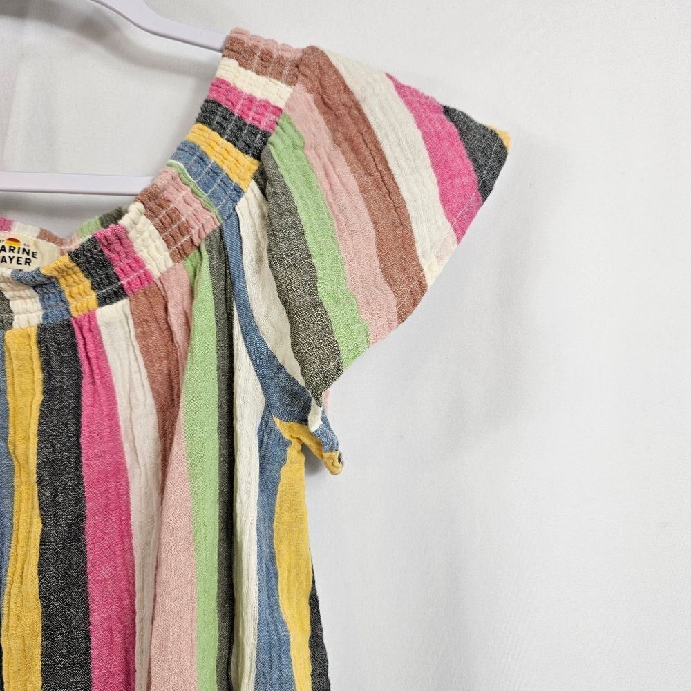 Marine Layer Shirley Off The Shoulder Dress in Stripes - Size M - Picture 5 of 8